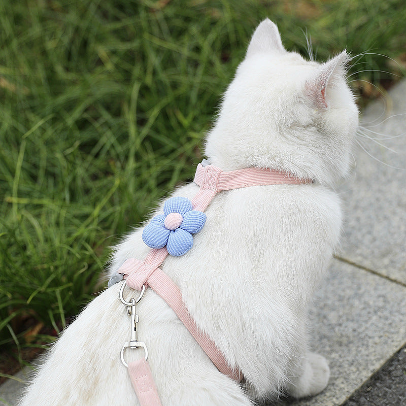 Adjustable Flower Cat Leash