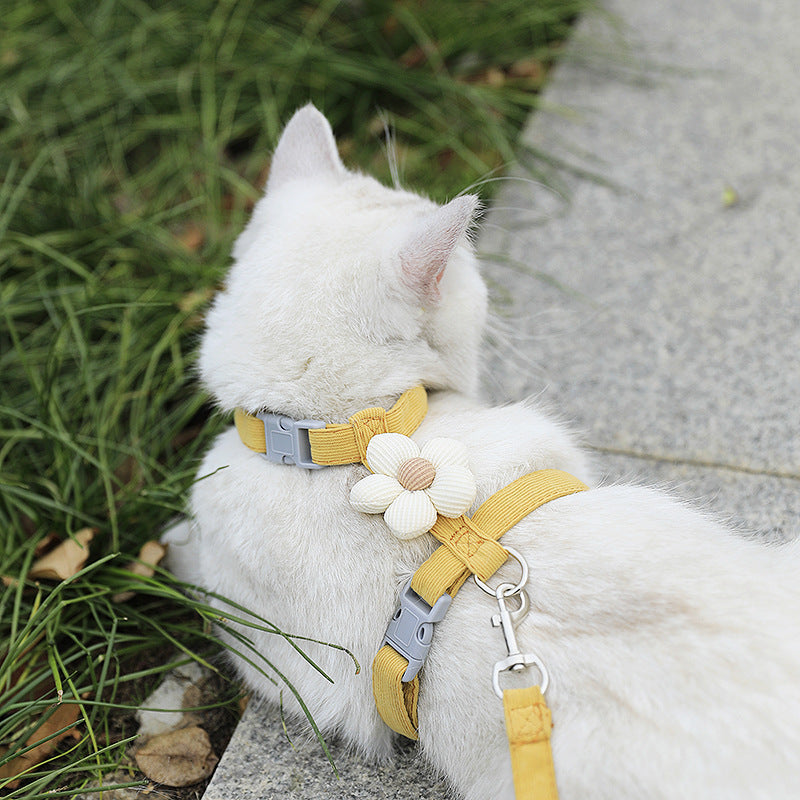 Adjustable Flower Cat Leash