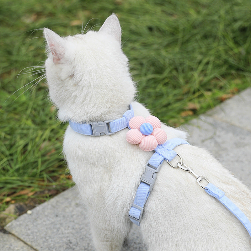 Adjustable Flower Cat Leash