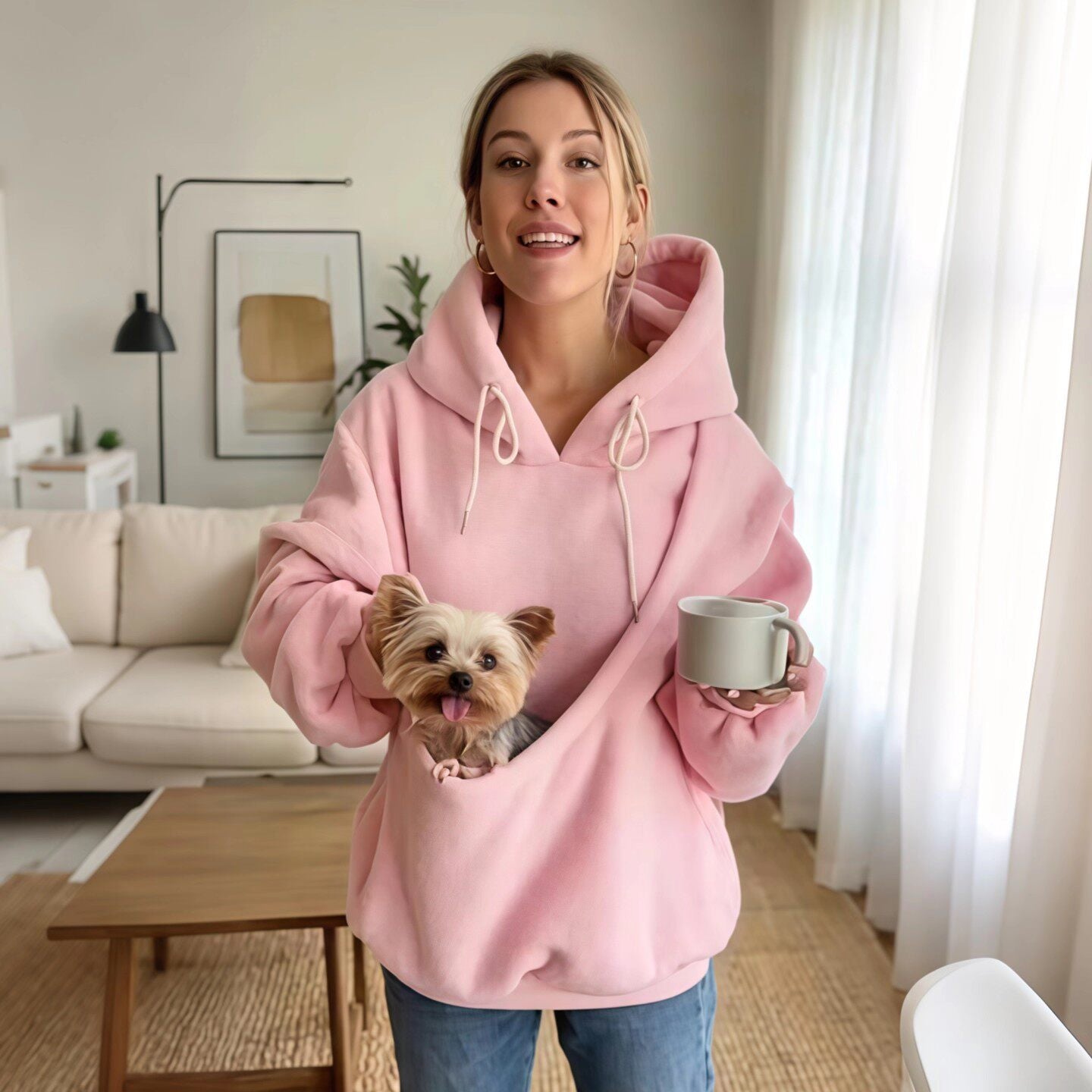 Plush Pet Carrier Sweatshirt